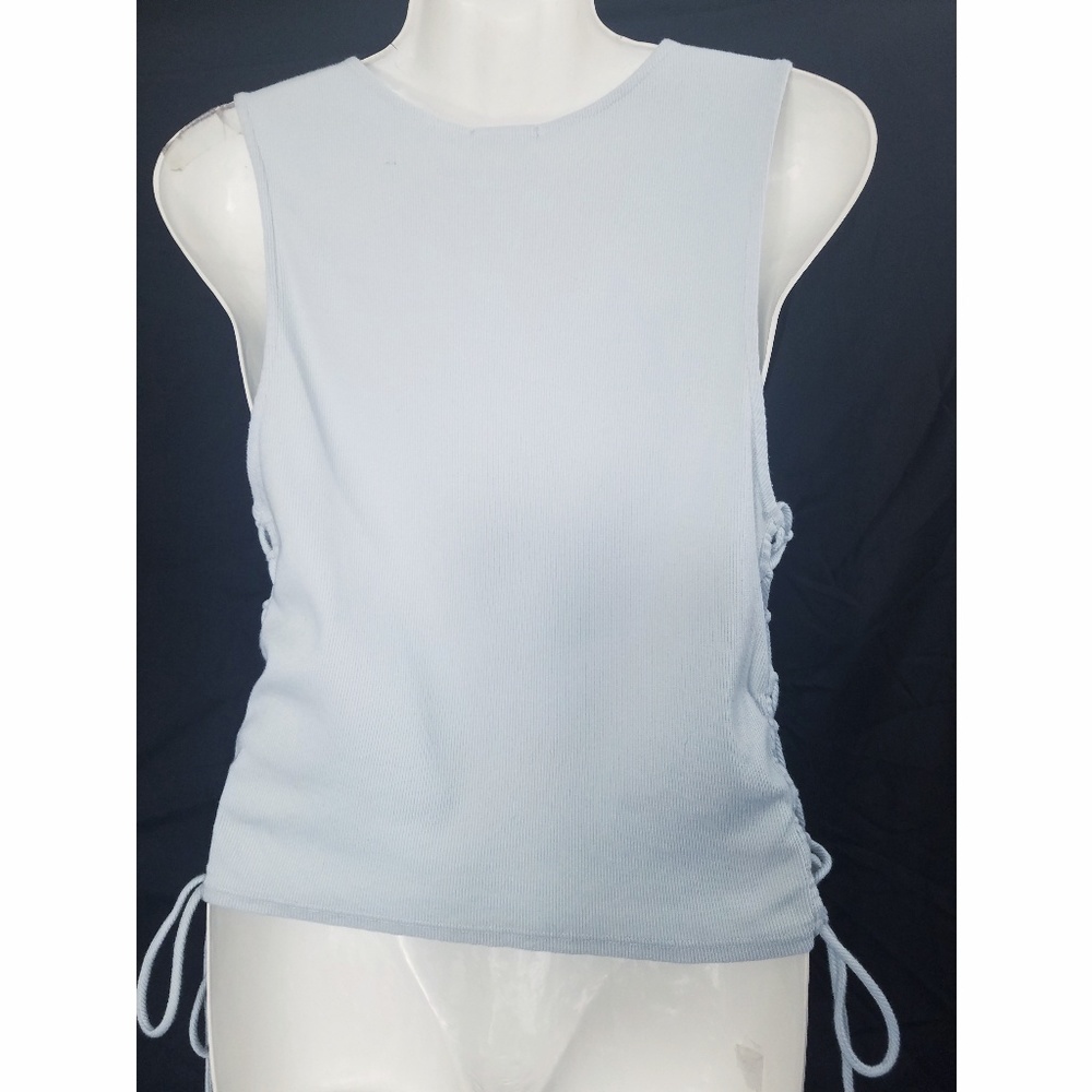 Splendid Lace Up Ribbed Tank - Picture 5 of 6